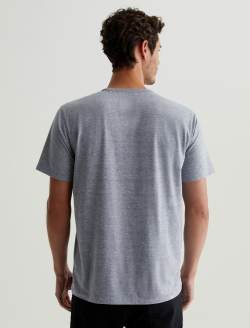 Bryce Crew Heather Grey Classic Crew Neck MENS TOPS Photo 8