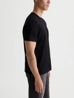 Bryce Crew AG Chest Logo True Black Classic Tee MENS TOPS Photo 4