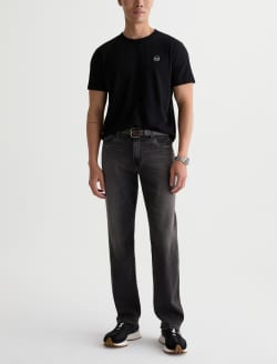 Bryce Crew AG Chest Logo True Black Classic Tee MENS TOPS Photo 5