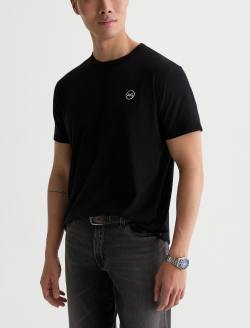 Bryce Crew AG Chest Logo True Black Classic Tee MENS TOPS Photo 7