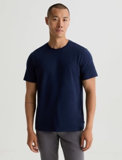 Bryce Crew Deep Navy Classic Crew Neck MENS TOPS Photo 2