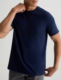 Bryce Crew Deep Navy Classic Crew Neck MENS TOPS Photo 3