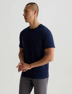 Bryce Crew Deep Navy Classic Crew Neck MENS TOPS Photo 7