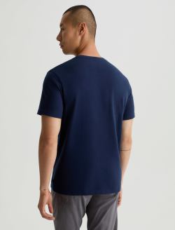 Bryce Crew Deep Navy Classic Crew Neck MENS TOPS Photo 8