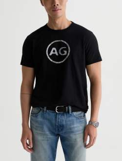 Bryce Crew P Ag Distress Logo True Black Classic Tee MENS TOPS Photo 2