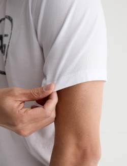 Bryce Crew AG Distress Logo True White Classic Tee MENS TOPS Photo 6