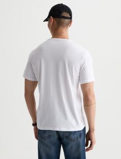 Bryce Crew AG Distress Logo True White Classic Tee MENS TOPS Photo 8