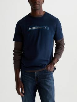Bryce Crew Indigo Sessions Deep Navy Classic Graphic Tee MENS TOPS Photo 2