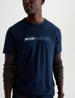 Bryce Crew Indigo Sessions Deep Navy Classic Graphic Tee MENS TOPS Photo 3