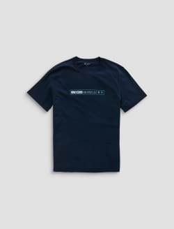 Bryce Crew Indigo Sessions Deep Navy Classic Graphic Tee MENS TOPS Photo 1