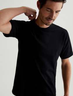 Bryce Crew True Black Classic Crew Neck MENS TOPS Photo 3
