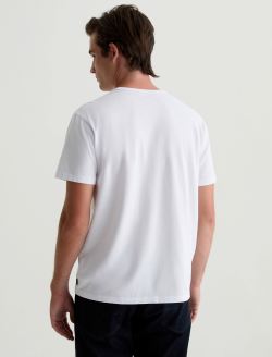 Bryce Crew True White Classic Crew Neck MENS TOPS Photo 8