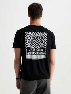 Bryce Crew P Jazz Matchbook True Black Classic Graphic Tee MENS TOPS Photo 8