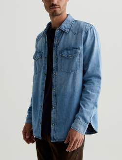 Aiden Western Shirt Glisten Classic Denim Shirt MENS TOPS Photo 6