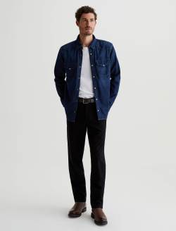 Aiden Western Shirt Tactile Classic Denim Shirt MENS TOPS Photo 4