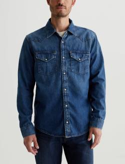 Aiden Western Shirt Exhibition Classic Denim Shirt MENS TOPS Photo 1