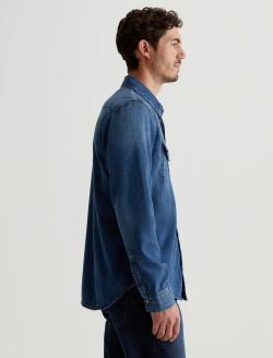 Aiden Western Shirt Exhibition Classic Denim Shirt MENS TOPS Photo 3
