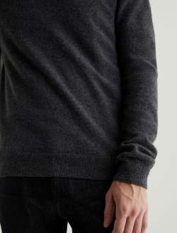 Beck Crew Legendary Grey Classic Long Sleeve Crew Neck Cashmere Sweater MENS TOPS Photo 4