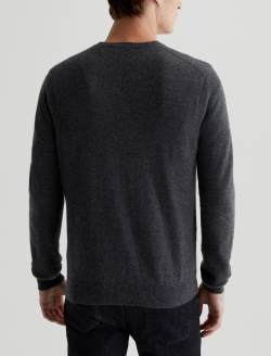 Beck Crew Legendary Grey Classic Long Sleeve Crew Neck Cashmere Sweater MENS TOPS Photo 7