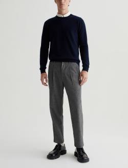 Beck Crew Navy Night Classic Long Sleeve Crew Neck Cashmere Sweater MENS TOPS Photo 6