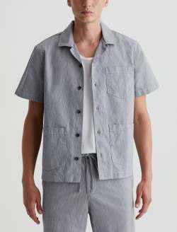 Foster Shirt Shady Palm Cabana Shirt MENS TOPS Photo 1