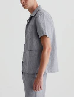 Foster Shirt Shady Palm Cabana Shirt MENS TOPS Photo 5