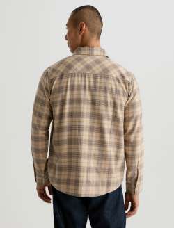 Wayne Work Shirt Tan Multi Relaxed Fit MENS TOPS Photo 7