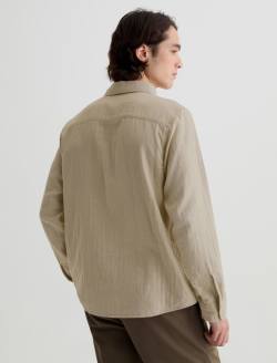 Wayne Work Shirt Khaki Sand Utility Button Down MENS TOPS Photo 8