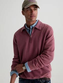 Ethan Zip Sweatshirt Moonwash Sierra Currant Classic Pullover MENS TOPS Photo 3