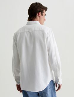 Aiden Dress Shirt White Classic  Long Sleeve Button Up Shirt MENS TOPS Photo 8
