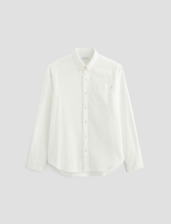 Aiden Dress Shirt White Classic  Long Sleeve Button Up Shirt MENS TOPS Photo 1