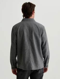Elias Shirt Jacket Heather Charcoal Shirt Jacket MENS TOPS Photo 8
