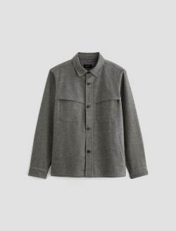Elias Shirt Jacket Heather Charcoal Shirt Jacket MENS TOPS Photo 1