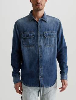 Aiden Utility Shirt Dana Cove Classic Button Up Shirt MENS TOPS Photo 2