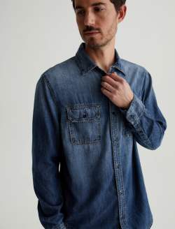 Aiden Utility Shirt Dana Cove Classic Button Up Shirt MENS TOPS Photo 2