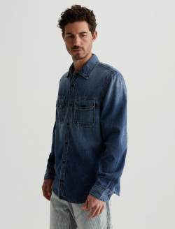 Aiden Utility Shirt Dana Cove Classic Button Up Shirt MENS TOPS Photo 6