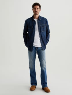Aiden Utility Shirt Harbor Coast Classic Button Up Shirt MENS TOPS Photo 5