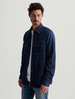 Aiden Utility Shirt Harbor Coast Classic Button Up Shirt MENS TOPS Photo 7