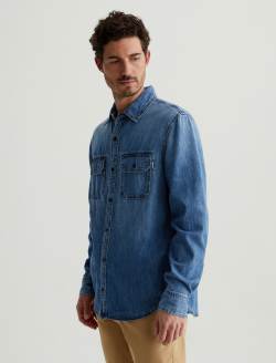 Aiden Utility Shirt Valley View Classic Button Up Shirt MENS TOPS Photo 6