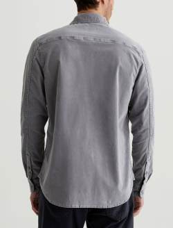 Aiden Utility Corduroy Shirt Sulfur Tuscany Stone Classic Button Up Corduroy Shirt MENS TOPS Photo 7