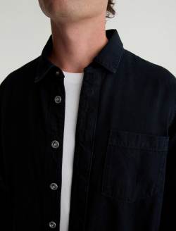 Jaden Shirt Lugano Relaxed Fit Denim Shirt MENS TOPS Photo 6