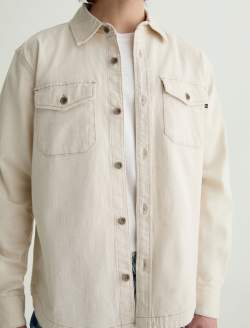 Elias Shirt Jacket Natural Shirt Jacket MENS TOPS Photo 3