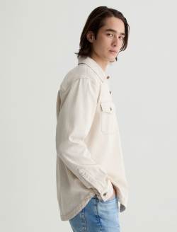 Elias Shirt Jacket Natural Shirt Jacket MENS TOPS Photo 4