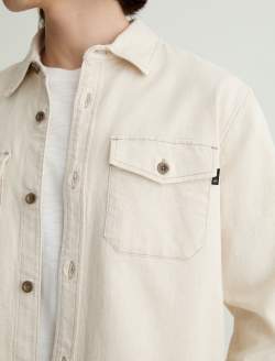 Elias Shirt Jacket Natural Shirt Jacket MENS TOPS Photo 6