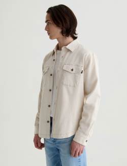 Elias Shirt Jacket Natural Shirt Jacket MENS TOPS Photo 7