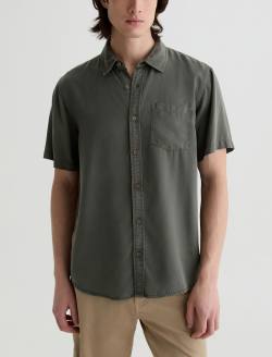 Wesley Short Sleeve Shirt Shady Moss Relaxed Button-Up Shirt MENS TOPS Photo 2