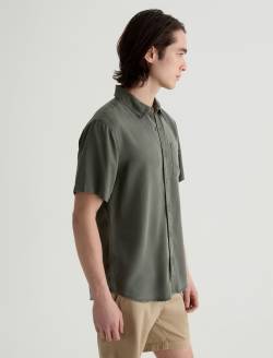 Wesley Short Sleeve Shirt Shady Moss Relaxed Button-Up Shirt MENS TOPS Photo 4