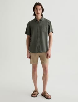 Wesley Short Sleeve Shirt Shady Moss Relaxed Button-Up Shirt MENS TOPS Photo 5