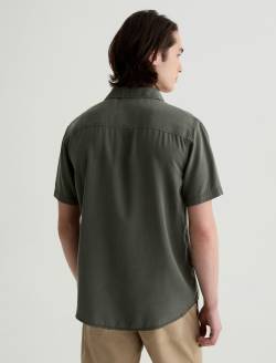 Wesley Short Sleeve Shirt Shady Moss Relaxed Button-Up Shirt MENS TOPS Photo 8