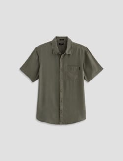 Wesley Short Sleeve Shirt Shady Moss Relaxed Button-Up Shirt MENS TOPS Photo 1